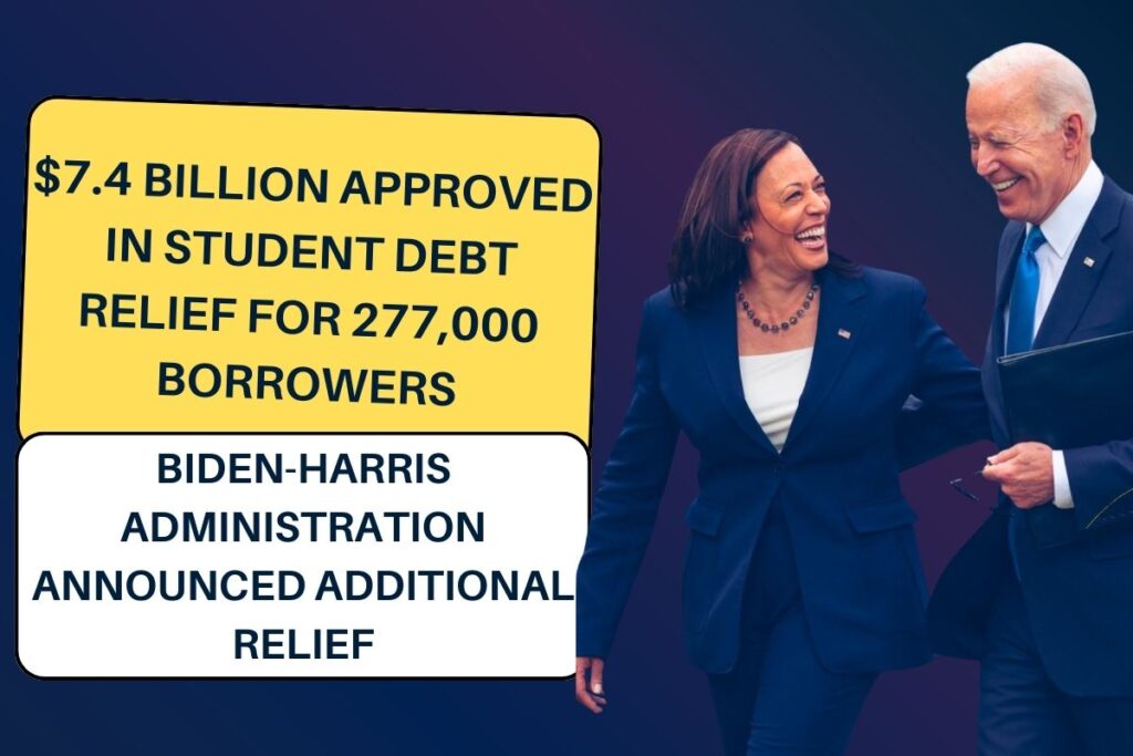 $7.4 Billion Approved in Student Debt Relief for 277,000 Borrowers: Biden-Harris Administration Announced Additional Relief